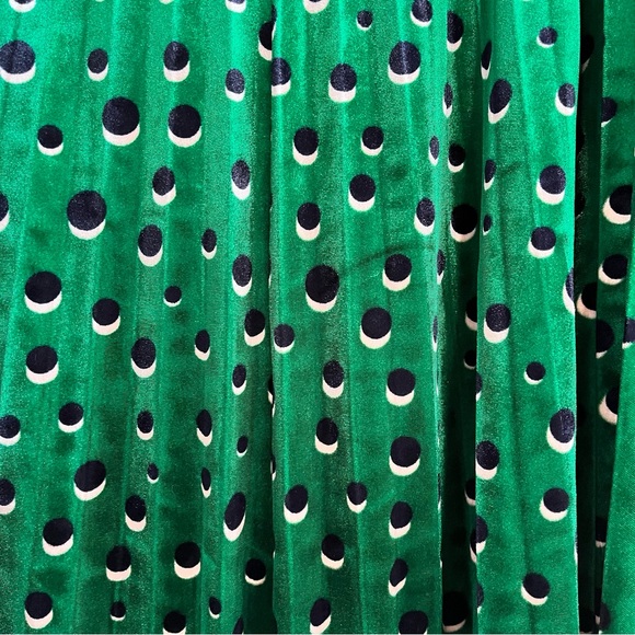 Anthropologie Maeve Plus Size Carly Velvet Pleated Midi Skirt - Picture 3 of 5